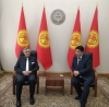 Rektör Ceylan ve Rektör Vekili Kulmırzayev'den Bakan Maksütov'a  Ziyaret